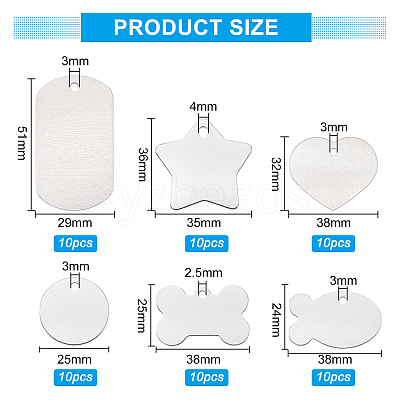 Aluminum Big Pendants ALUM-BC0001-49-1