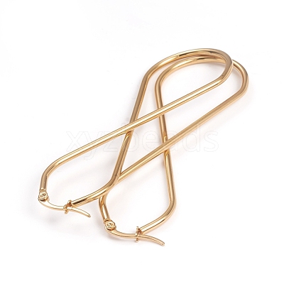 201 Stainless Steel Hoop Earrings EJEW-L243-17A-G-1