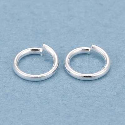 Rack Plating Brass Open Jump Rings KK-O139-18G-S-1