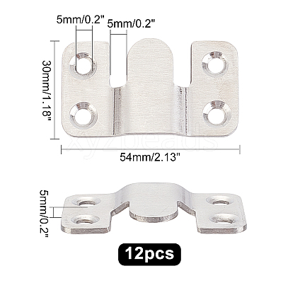 201 Stainless Steel Picture Hangers FIND-WH0040-06-1