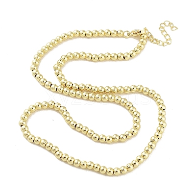 Brass Beaded Necklaces NJEW-L170-08D-G-1