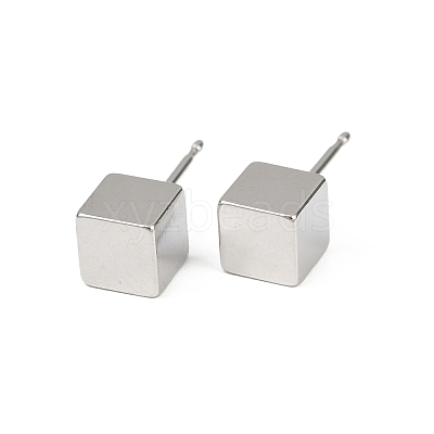 Brass Stud Earrings for Women EJEW-G441-05C-P-1
