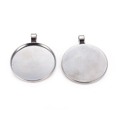 Alloy Pendant Cabochon Settings LS-PALLOY-S602-B-LF-1