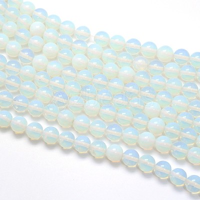 Opal Round Beads Strands G-O047-08-8mm-1