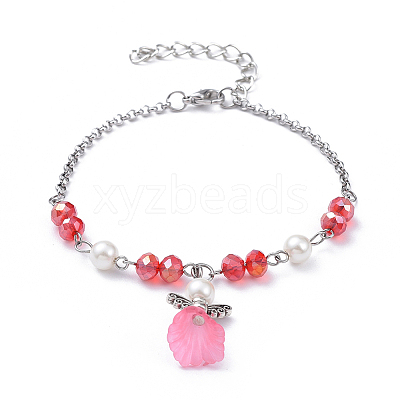 Charm Bracelets BJEW-JB05191-M-1