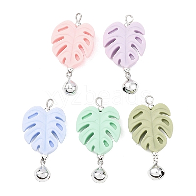 5Pcs Food Grade Eco-Friendly Silicone Pendants PALLOY-JF04549-02-1