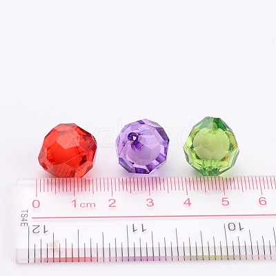 Transparent Acrylic Beads X-TACR-S113-15mm-M-1