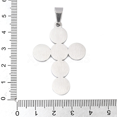 Tarnish Resistant 304 Stainless Steel Saint Benedict Medal Cross Pendants STAS-F012-12-1