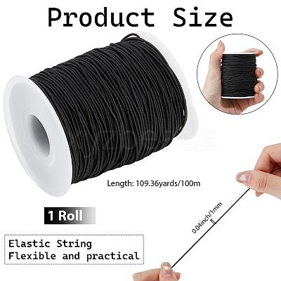 100M Polyester Round Elastic Cords OCOR-CY0003-40A-02-1