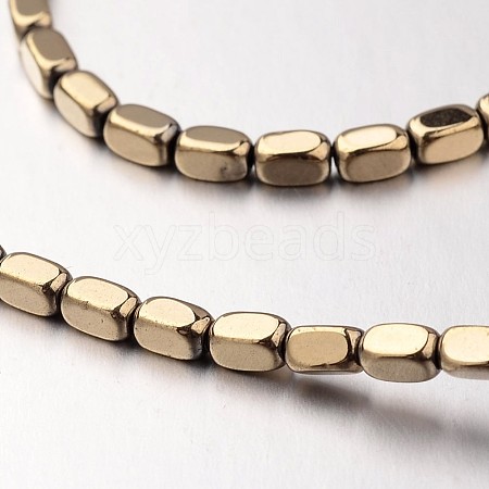 Electroplate Non-magnetic Synthetic Hematite Bead Strands G-F300-40B-06-1