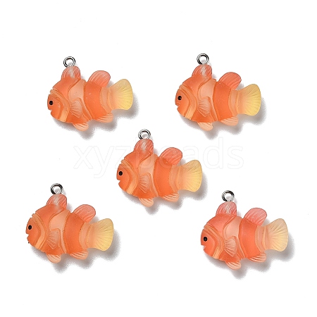 Opaque Resin Pendants X-RESI-D055-091P-01-1