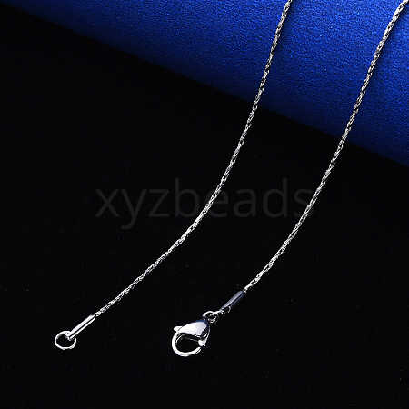 Non-Tarnish 304 Stainless Steel Coreana Chain Necklace NJEW-S420-006D-P-1