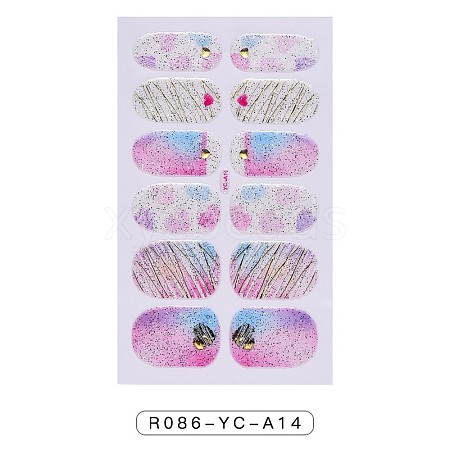 Full Wrap Gradient Nail Polish Stickers MRMJ-R086-YC-A14-1