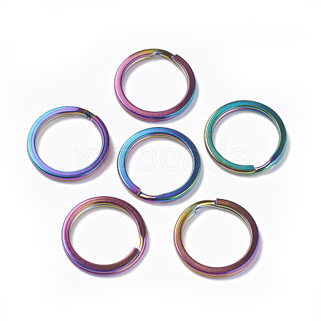 Ion Plating(IP) 304 Stainless Steel Split Key Rings STAS-L216-09C-1