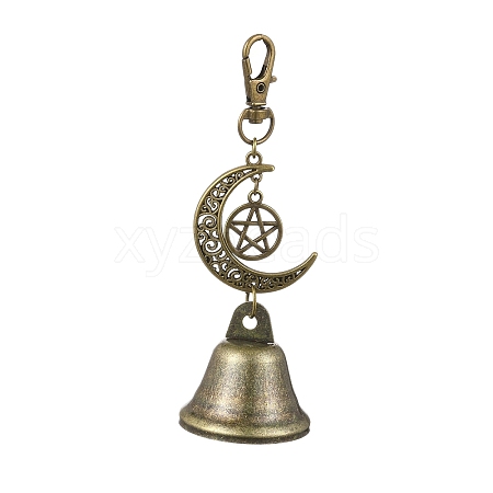 Iron Bell Pendant Decoration HJEW-JM02451-1