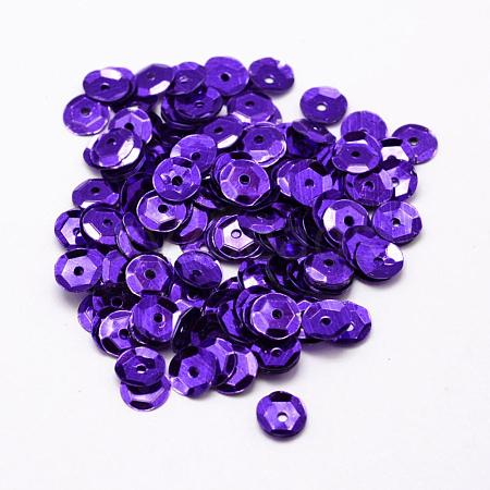 Plastic Paillette Beads PVC-A001-8mm-05-1