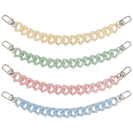 8Pcs 4 Colors Acrylic Boot Strap Chains FIND-GO00003-1