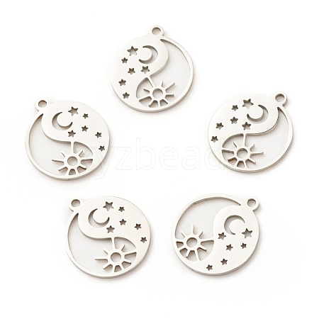 201 Stainless Steel Pendants STAS-G258-05P-1