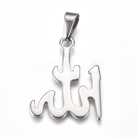 Religion 304 Stainless Steel Pendants STAS-I135-40P-1