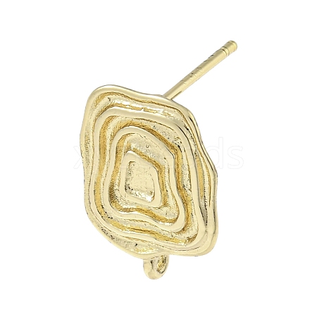 Brass Stur Earring Findings KK-R154-06G-1