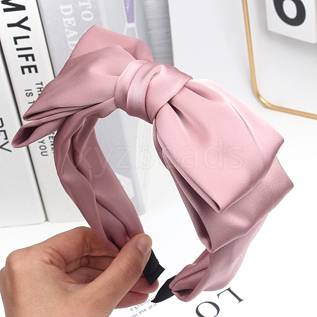 Cloth Bowknot Hair Bands for Women Girls PW-WG05148-05-1