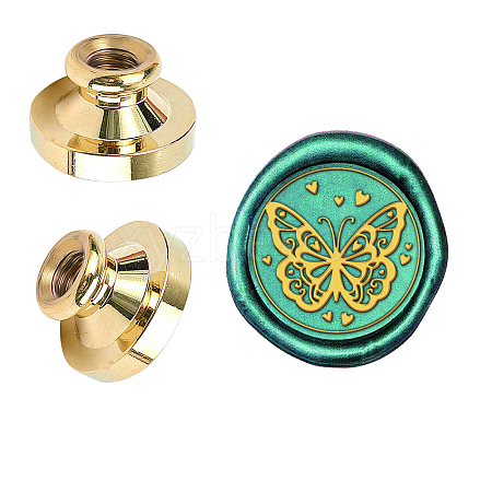 Wax Seal Brass Stamp Head AJEW-WH0209-680-1