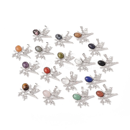 Natural & Synthetic Gemstone Pendants G-E150-03P-1