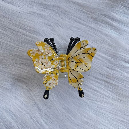 Butterfly Plastic Claw Hair Clips PW-WGED7BC-02-1