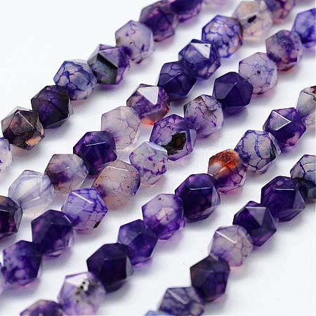 Natural Agate Beads Strands G-K184-04E-1