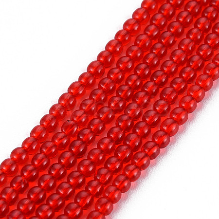 Glass Beads Strands X-GLAA-N041-008I-1