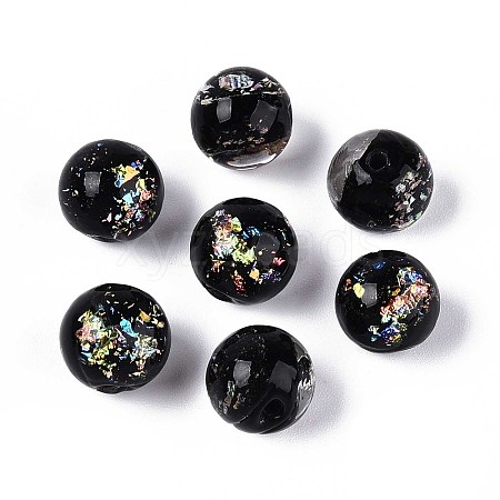 Handmade Foil Lampwork Beads LAMP-T021-31A-1