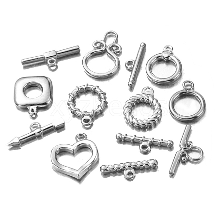 Stainless Steel Toggle Clasps PW-WG419A3-07-1