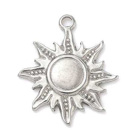 304 Stainless Steel Pendants STAS-K267-14B-P-1