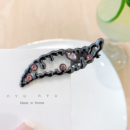 Alloy Rhinestone Alligator Hair Clips PW-WG7F7B9-07-1