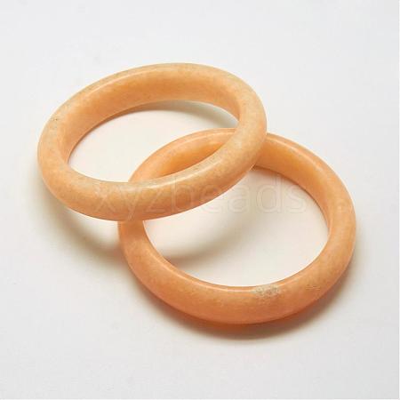 Natural Pink Aventurine Bangles BJEW-R296-04-1