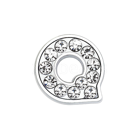 Eco-Friendly Zinc Alloy Slide Charms ALRI-WH0001-01P-Q-1