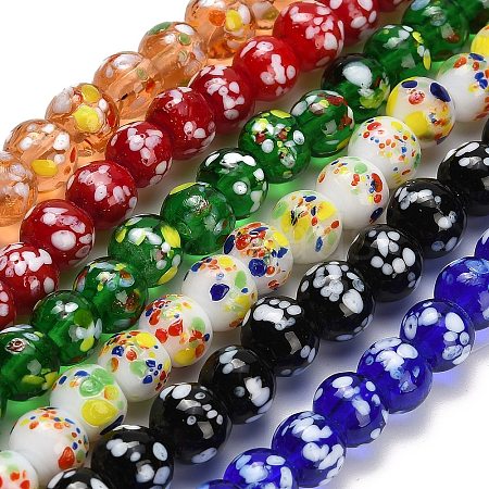 Handmade Lampwork Beads Strands LAMP-H071-01B-1