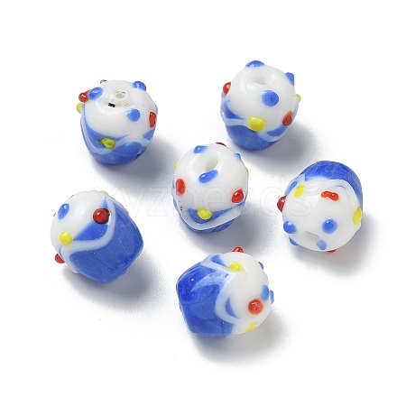 Handmade Lampwork Bumpy Beads LAMP-M022-01D-1