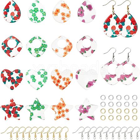  DIY Resin Dangle Earring Making Kits DIY-NB0005-51-1