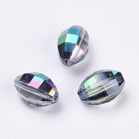 Imitation Austrian Crystal Beads SWAR-F056-11x8mm-31-1