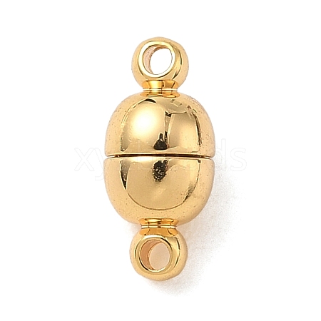 Oval Brass Magnetic Clasps KK-B160-36G-1
