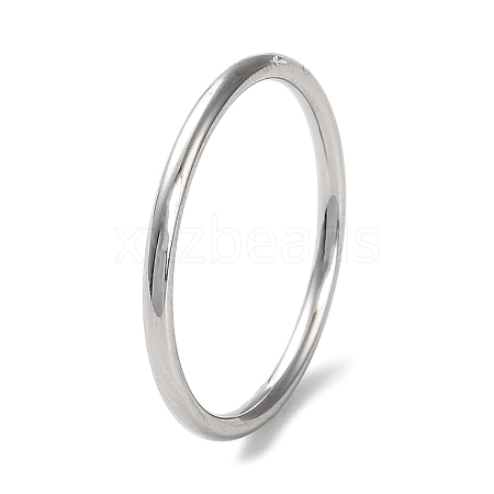 Non-Tarnish 304 Stainless Steel Simple Plain Band Finger Ring for Women Men RJEW-F152-01G-P-1