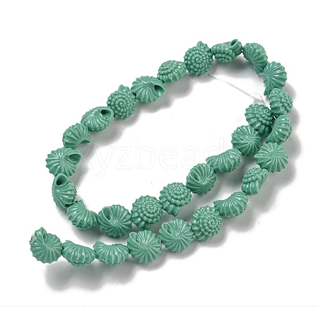 Synthetic Coral Carved Beads Strands CORA-I023-05E-1