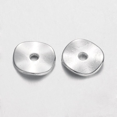 Tibetan Style Alloy Wavy Spacer Beads LS-K0NWF022-1