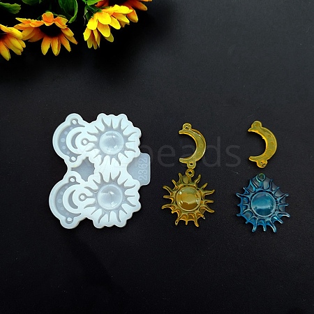 Moon & Sun DIY Silicone Pendant Molds SIMO-G002-07-1