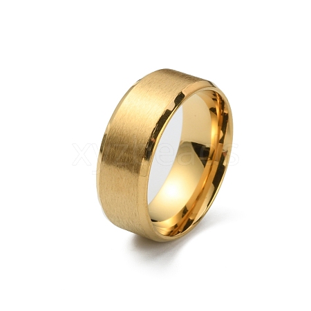 201 Stainless Steel Plain Band Ring for Men Women RJEW-WH0010-06D-MG-1