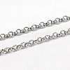 Tarnish Resistant 304 Stainless Steel Rolo Chains CHS-L001-28-3mm-1