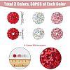 HOBBIESAY 90Pcs 3 Colors Polymer Clay Rhinestone Beads RB-HY0001-02-2