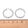 304 Stainless Steel Hoop Earrings STAS-T074-19P-3