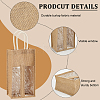 2-Slot Rectangle Linen Wine Storage Bags with Handle ABAG-WH0046-28B-4